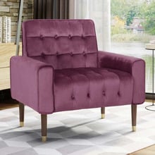 Bartos Button-Tufted Velvet Armchair